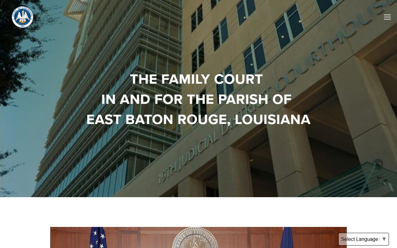 East Baton Rouge Parish Family Court search portal for Baton Rouge divorce records