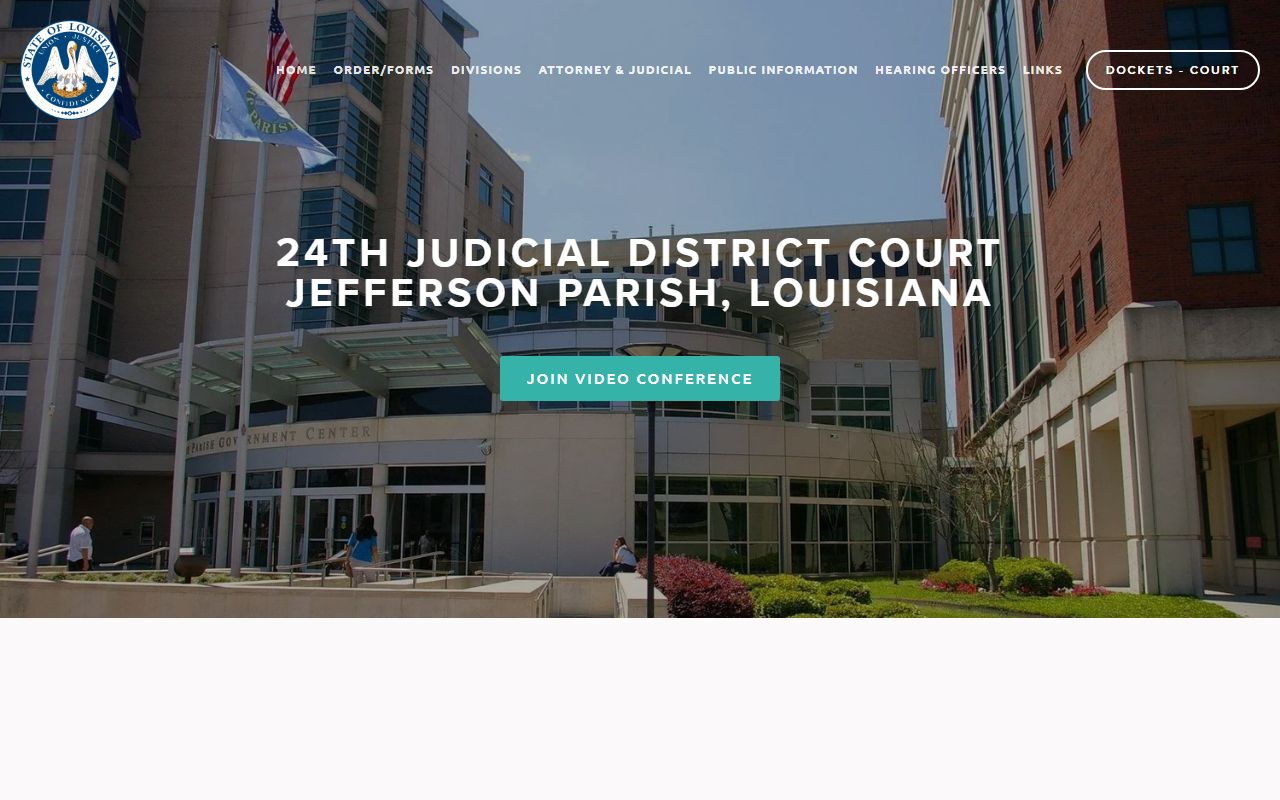 24th Judicial District Court portal for Metairie divorce records