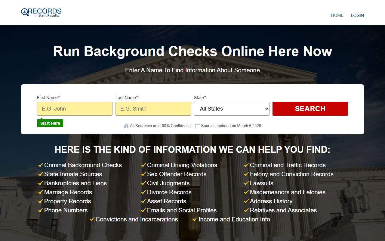 Natchitoches Parish online records search portal